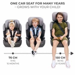 Kép 6/6 - Kinderkraft gyerekülés Comfort Up i-Size 76-150cm szürke