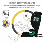 Kép 2/4 - Kinderkraft gyerekülés Junior Fix 2 i-Size Isofix 100-150cm grafit-fekete