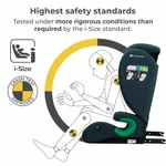 Kép 2/4 - Kinderkraft gyerekülés Junior Fix 2 i-Size Isofix 100-150cm zöldeskék