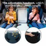 Kép 4/4 - Kinderkraft gyerekülés Junior Fix 2 i-Size Isofix 100-150cm zöldeskék