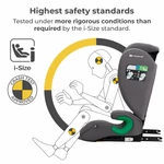 Kép 2/4 - Kinderkraft gyerekülés Junior Fix 2 i-Size Isofix 100-150cm szürke