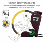 Kép 2/5 - Kinderkraft gyerekülés Junior Fix 2 i-Size Isofix 100-150cm cherry
