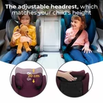 Kép 5/5 - Kinderkraft gyerekülés Junior Fix 2 i-Size Isofix 100-150cm cherry