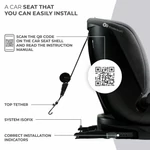 Kép 4/6 - Kinderkraft gyerekülés Xpedition 2 i-Size 360 fok Isofix 40-150cm  szürke