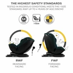 Kép 2/6 - Kinderkraft gyerekülés Xpedition 2 i-Size 360 fok Isofix 40-150cm  zöldeskék