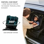Kép 4/6 - Kinderkraft gyerekülés Xpedition 2 i-Size 360 fok Isofix 40-150cm  zöldeskék