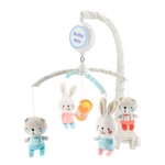 Kép 1/3 - Baby Mix zenélő-forgó elektromos Maci és nyuszi