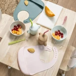 Kép 2/2 - Nattou étkészlet szilikon 4 részes ivópohárral pink