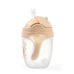 Kép 2/9 - BabyOno itatópohár szívószállal füllel 240ml bézs 1464/04