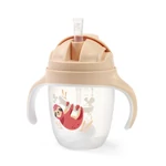 Kép 1/9 - BabyOno itatópohár szívószállal füllel 240ml bézs 1464/04