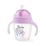 Kép 1/9 - BabyOno itatópohár szívószállal füllel 240ml lila 1464/05