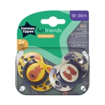 Kép 2/7 - Tommee Tippee játszócumi CTN Fun 2 db 18-36 hó friends