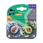 Kép 4/7 - Tommee Tippee játszócumi CTN Fun 2 db 18-36 hó friends
