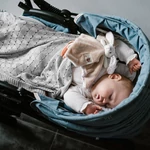 Kép 4/4 - BabyOno babatakaró bambusz kötött 75x100cm szürke 1479/02