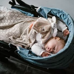 Kép 5/5 - BabyOno babatakaró bambusz kötött 75x100cm bézs 1479/03