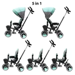 Kép 2/10 - Baby Mix tricikli 5az1-ben RELAX 360° szürke