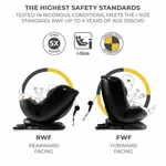 Kép 2/9 - Kinderkraft gyerekülés Xpedition 2 i-Size 360 fok Isofix 40-150cm fekete
