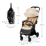 Kép 4/6 - Kinderkraft sportbabakocsi Apino automata Dune bézs