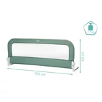 Kép 5/5 - Fillikid leesésgátló - boxspring-ágyra is - Lara 150x60cm menta 289-60-14