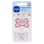 Kép 5/6 - MAM játszócumi Original Night szilikon 2-6hó dupla