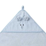 Kép 2/6 - BabyOno fürdõlepedõ kapucnis bambusz 100x100cm egérfülekkel kék 1553/02