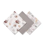 Kép 2/6 - BabyOno textilpelenka színes 3db szürke 348/10