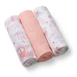 Kép 1/6 - BabyOno textilpelenka színes 3db rózsaszín 348/11
