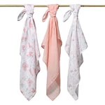 Kép 3/6 - BabyOno textilpelenka színes 3db rózsaszín 348/11