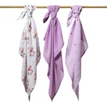 Kép 3/5 - BabyOno textilpelenka színes 3db bambusz lila 397/11
