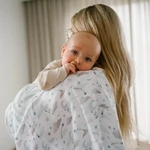 Kép 6/7 - BabyOno textilpelenka színes 3db bambusz világoskék 397/12