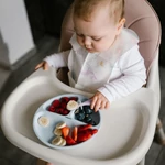 Kép 5/8 - BabyOno tányér szilikon tapadó aljú háromrekeszes kék 1482/01