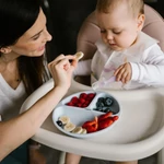 Kép 6/8 - BabyOno tányér szilikon tapadó aljú háromrekeszes kék 1482/01