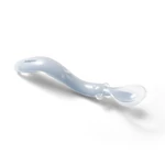 Kép 3/4 - BabyOno etetőkanál szilikon flexibilis kék 785/01