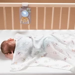 Kép 9/10 - Taf Toys zenélõ éjjeli fény Bunny nyuszi, hangérzélkelõvel, vékony takaróval 13305
