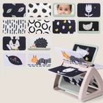 Kép 3/10 - Taf Toys forgatható bébikönyv Black and White 13385