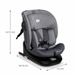 Kép 8/9 - Kinderkraft gyerekülés I-Grow i-Size Isofix 40-150cm szürke