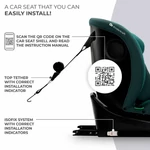 Kép 3/9 - Kinderkraft gyerekülés I-Grow i-Size Isofix 40-150cm zöld-kék