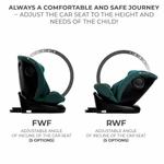 Kép 4/9 - Kinderkraft gyerekülés I-Grow i-Size Isofix 40-150cm zöld-kék