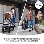 Kép 8/10 - Kinderkraft babakocsi többfunkciós NEWLY 3in1 MINK PRO szürke