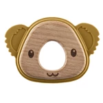 Kép 1/4 - Zopa rágóka szilikon Koala mustársárga