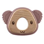 Kép 1/4 - Zopa rágóka szilikon Koala rózsaszín
