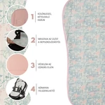 Kép 6/7 - Zopa ülésbetét babakocsiba légáteresztő Breeze Jungle pink