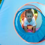 Kép 9/9 - Baby Mix gyermek sátor 3az1-ben 3 részes narancs-kék