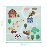 Kép 7/7 - Fillikid szivacspuzzle szőnyeg Farm 93x93cm 6db 3307-01