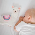 Kép 2/5 - BabyOno játékfigura lapos Lulu láma rózsaszín 1557/01