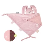 Kép 1/3 - Nattou szundikendő plüss foszforeszkáló Lapidou Maxi - Nyúl pink