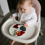 Kép 8/8 - BabyOno tányér szilikon tapadó aljú háromrekeszes menta 1482/03