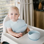 Kép 2/8 - BabyOno előke szilikon állítható kék 1639/01