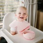 Kép 2/8 - BabyOno előke szilikon állítható rózsaszín 1639/02