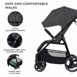 Kép 7/9 - Kinderkraft sportbabakocsi 25 kg Trig 3 Granite grey